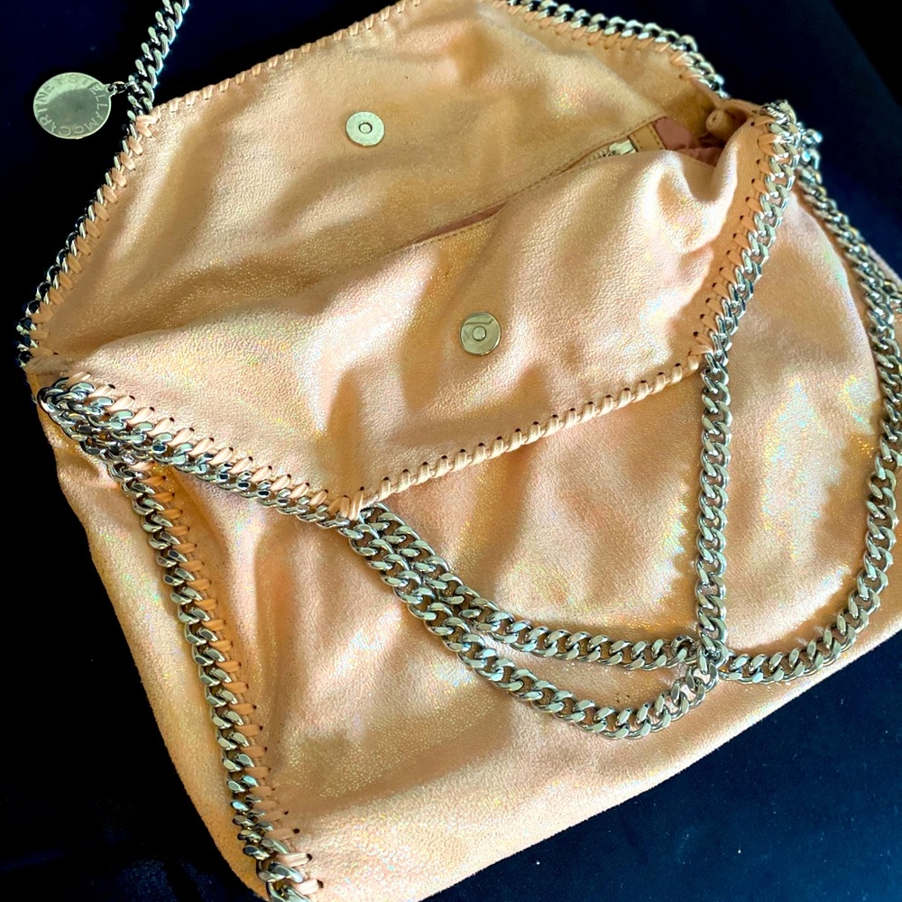 Stella McCartney Falabella Small Tote Shimmer Pink
